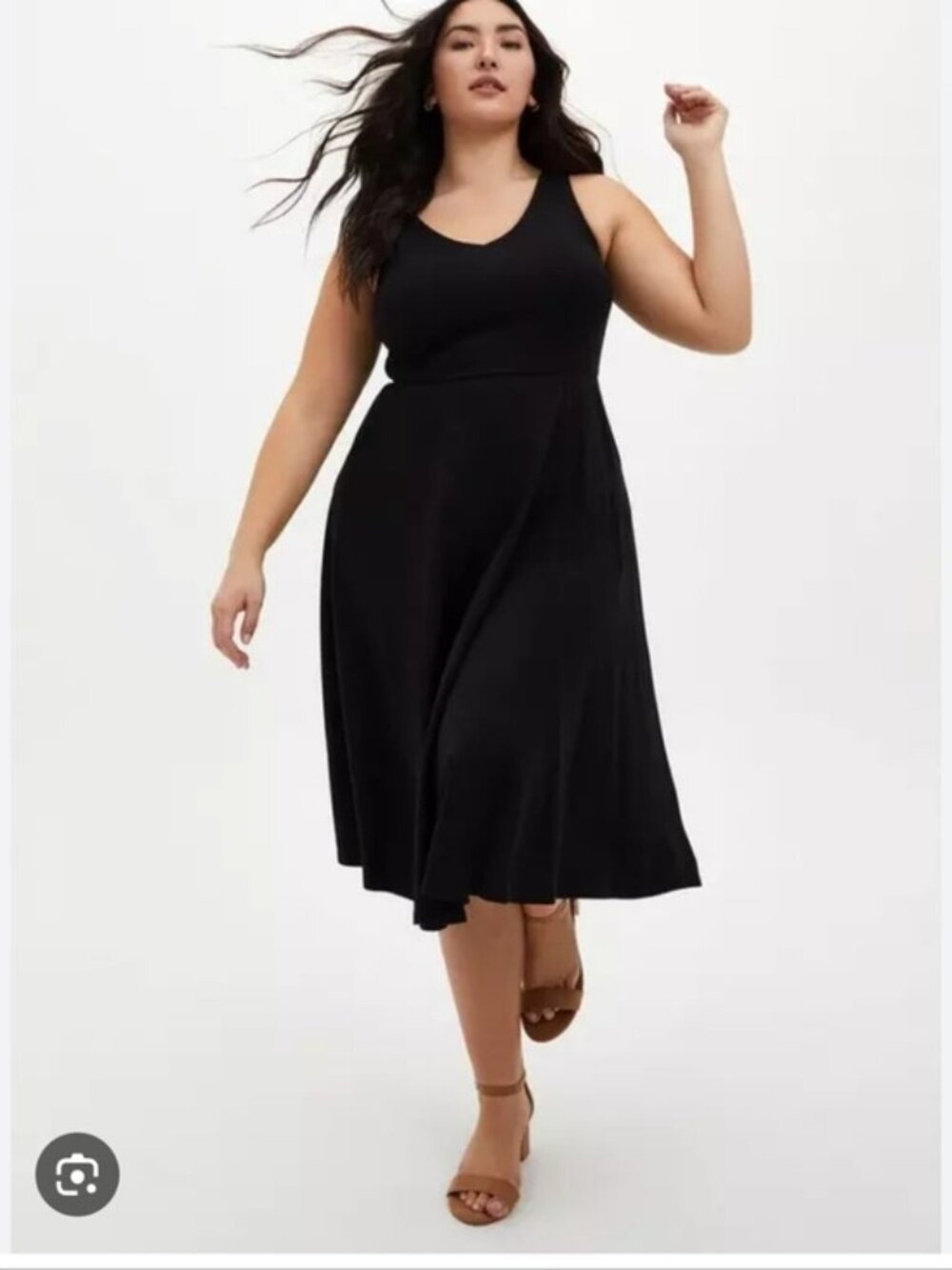 TORRID | Black Ponte Skater Midi Dress sz 5X
